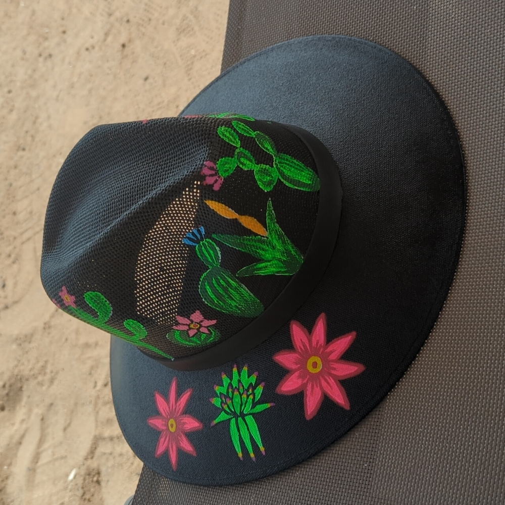 Hand Painted Hat - image 1